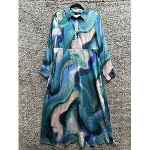 Pietro Brunelli Milano Royal Blue Anne Maternity Dress Made‎ in Italy Size Small